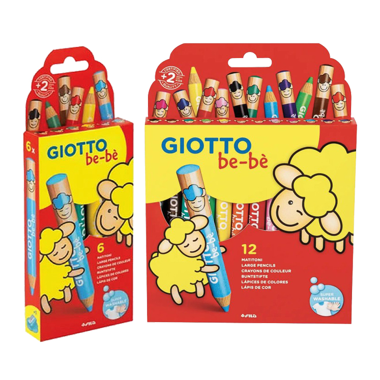 GIOTTO Be-Be Super Large Pencils (ดินสอสีไม้แท่งจัมโบ้)