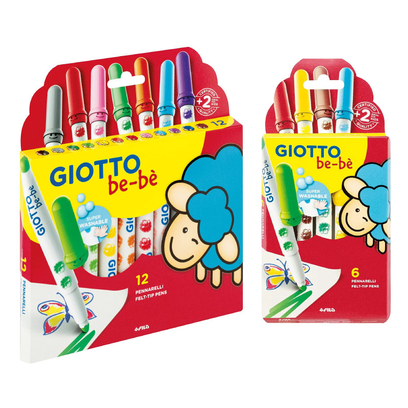 GIOTTO Be-Be Super Fiber Pens (ปากกาเมจิกแท่งจัมโบ้)