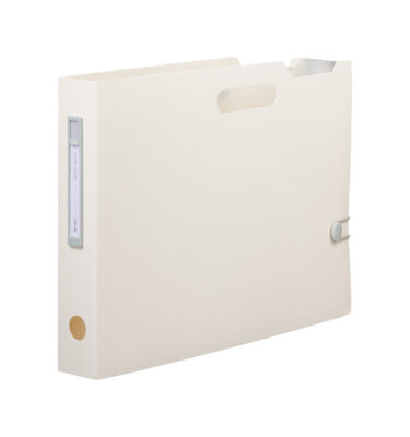 LIHIT Noie-Style Document Box Horizontal Slim A4 (กล่องหีบเพลงตั้งโต๊ะแบบแนวนอน) F-7693