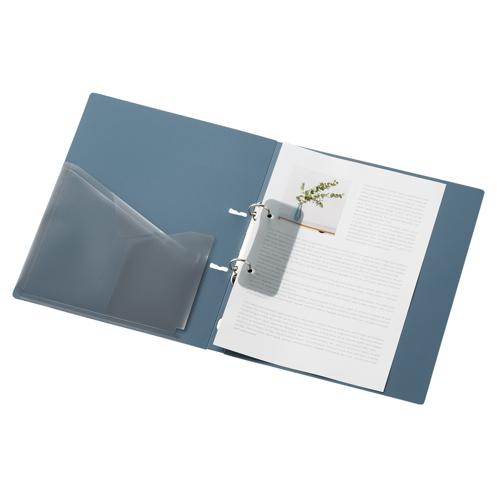 LIHIT Mutual Smart Slim Ring File A4 (แฟ้ม 2 ห่วง) F-2005 - Image 3