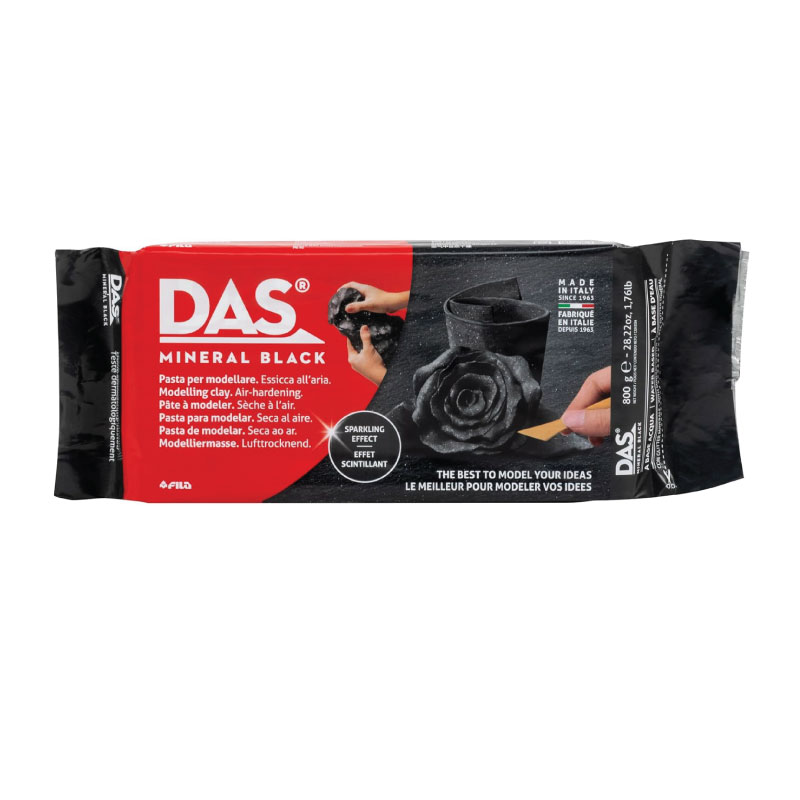 DAS Air Dry Modelling Clay - Mineral Black (ดินปั้นสีดำ)