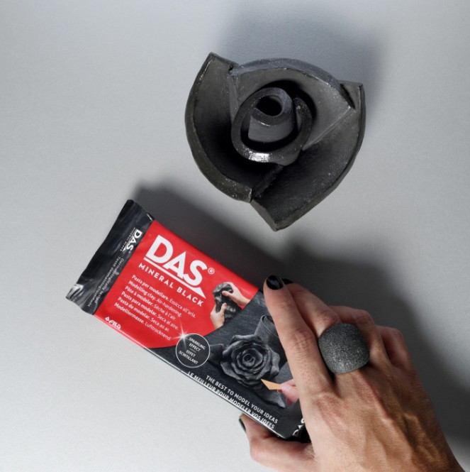 DAS Air Dry Modelling Clay - Mineral Black (ดินปั้นสีดำ) - Image 5