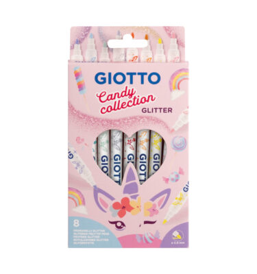 GIOTTO Turbo Glitter Candy Collection (ปากกาเมจิกกากเพชรสีพาสเทล)